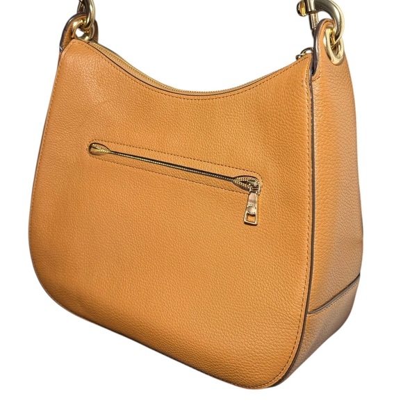 Coach Carriage Logo Pebble Grain Leather Saddle Bag - Picture 8 of 16